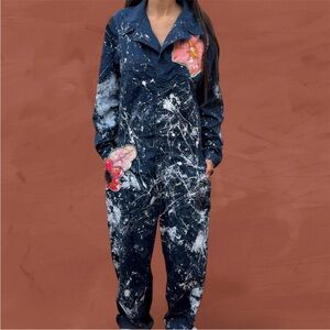 RIALTO JEAN PROJECT FLORAL JUMPSUIT